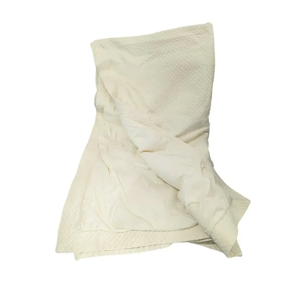 WEST POINT STEVENS! SET! SUPERB CREAM MINI WAFFLED DUVET COVER & BEDSKIRT! FL/QN